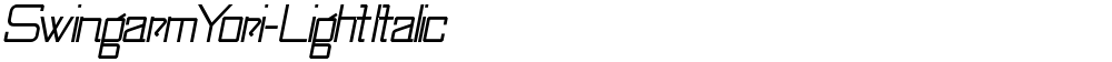SwingarmYori-LightItalic