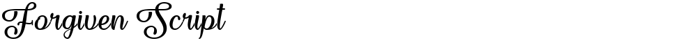 Forgiven Script