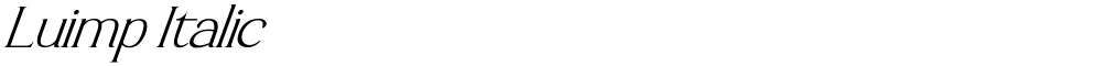 Luimp Italic