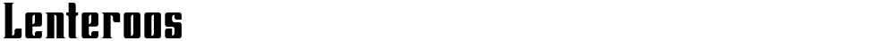 Lenteroos