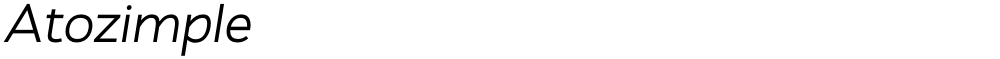 Atozimple