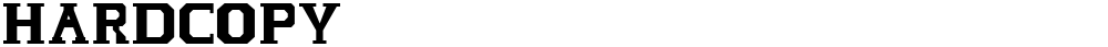 HARDCOPY