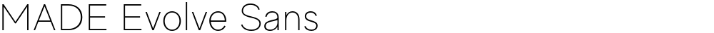 MADE Evolve Sans