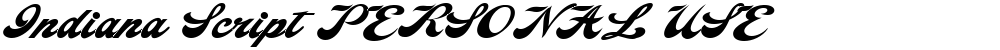 Indiana Script PERSONAL USE