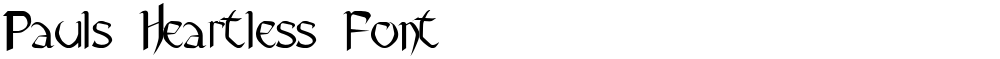 Pauls Heartless Font