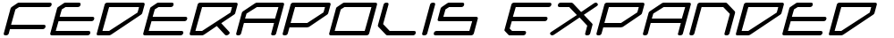 Federapolis Expanded Italic