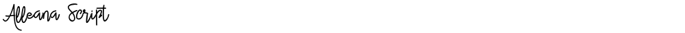 Alleana Script