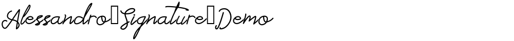 Alessandro_Signature_Demo