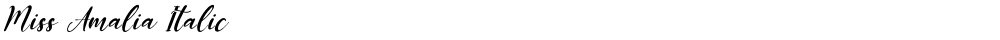 Miss Amalia Italic