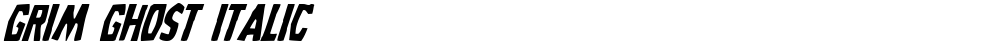 Grim Ghost Italic