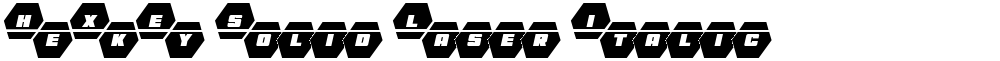 HeXkEy Solid Laser Italic
