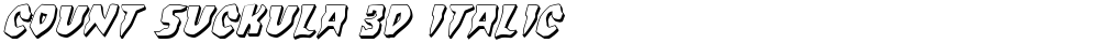 Count Suckula 3D Italic