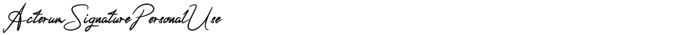 ActerumSignaturePersonalUse