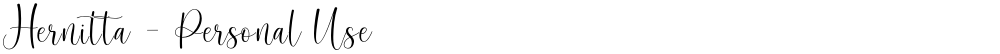 Hernitta - Personal Use