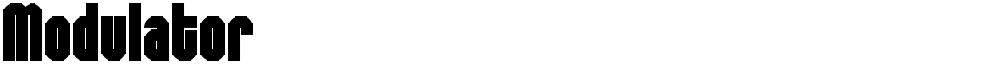 Modulator