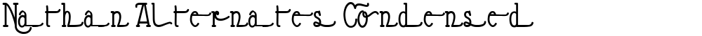 Nathan Alternates Condensed