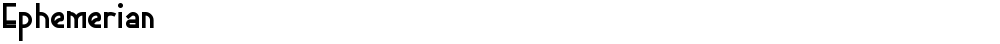 Ephemerian