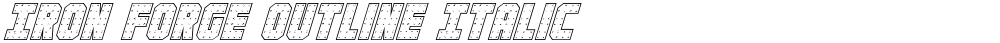 Iron Forge Outline Italic