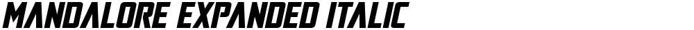 Mandalore Expanded Italic