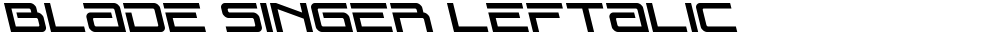 Blade Singer Leftalic