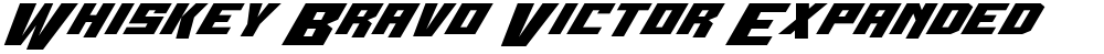 Whiskey Bravo Victor Expanded