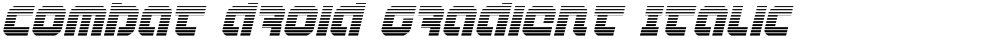 Combat Droid Gradient Italic