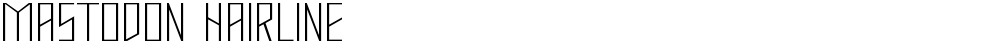 Mastodon Hairline