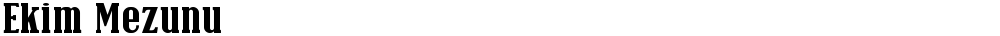 Ekim Mezunu