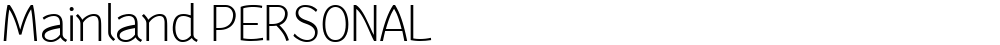 Mainland PERSONAL