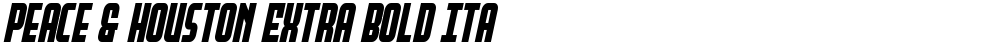 Peace & Houston Extra Bold Ita
