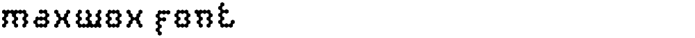 maxwox font