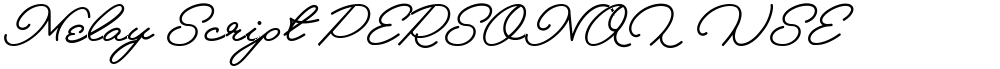 Melay Script PERSONAL USE