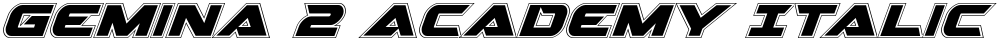 Gemina 2 Academy Italic