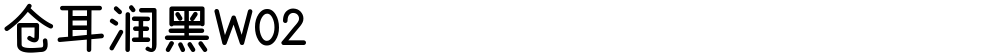 仓耳润黑W02