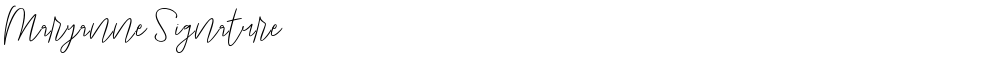 Maryanne Signature