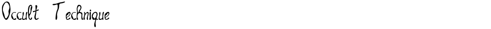 Occult Technique