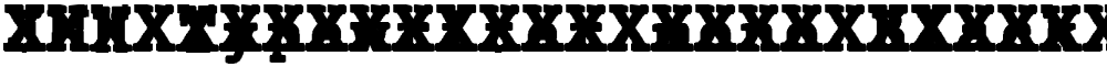 JMH Typewriter mono Black Cross