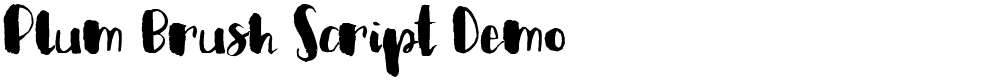 Plum Brush Script Demo