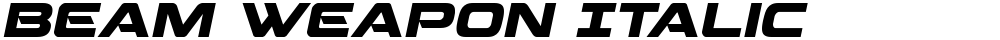 Beam Weapon Italic