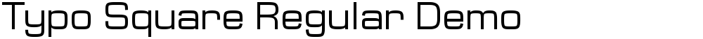 Typo Square Regular Demo