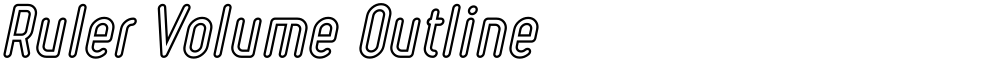 Ruler Volume Outline