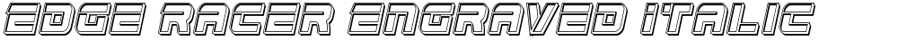 Edge Racer Engraved Italic