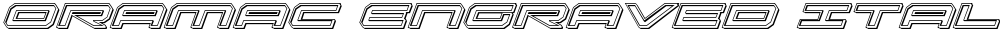 Oramac Engraved Italic