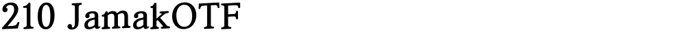 210 JamakOTF