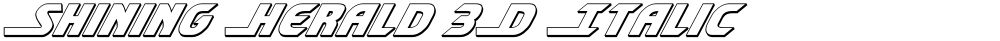 Shining Herald 3D Italic