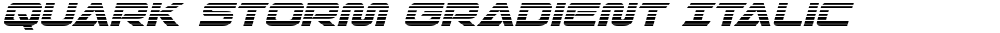 Quark Storm Gradient Italic