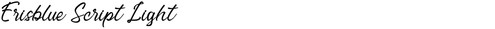 Erisblue Script Light