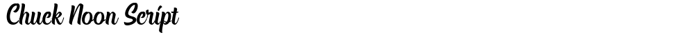 Chuck Noon Script