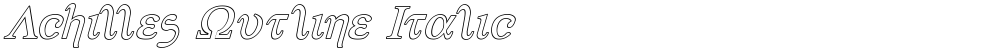 Achilles Outline Italic