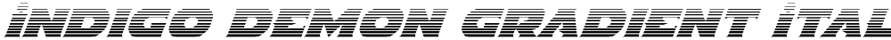 Indigo Demon Gradient Italic
